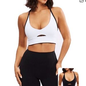 BuffBunny Nubre Reversible Crop Top Onyx/White